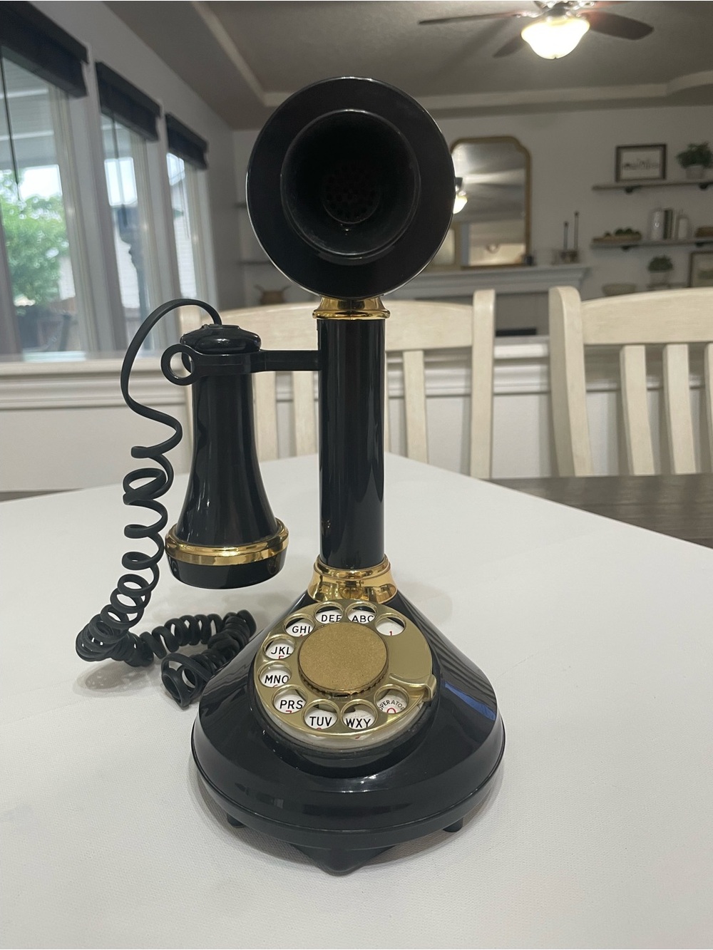 Vintage 1973 Candlestick Rotary Phone